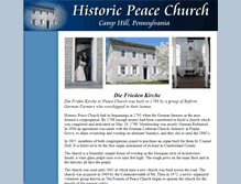Tablet Screenshot of historicpeacechurch.org